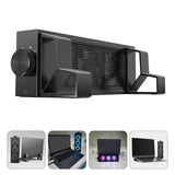 Aluminum Laptop Cooling Pad Stand, Height Adjustable Magnetic Fan Cooler