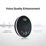 Conference Speaker with Microphone, Bluetooth/Wireless/USB omnidirectional Speakerphone Noise Cancelling Conference Tenveo