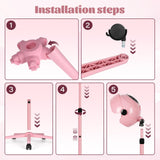 Professional Hooded Hair Dryer Pink,Stand Hair Dryer Bonnet with 3 Temperature Settings,Height Adjustable Sit Under Dryer on Wheels