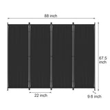 Room Divider 6FT Folding Privacy Screens 8 Panel Partitions Dividers Portable Separating for Home Office Bedroom