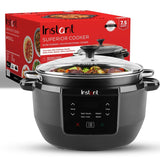 7.5QT Slow Cooker and Multicooker, 4-in-1 Functions, Sears/Sauté, Slow Cooks/Roast, Steams and Warms, From The Makers of Instant Pot Instant Pot