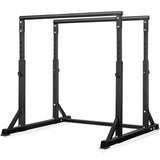Bongkim Dip Bar, Heavy Duty Dip Station with 7 Height Levels, 800lbs Adjustable Parallel Bars for Tricep Dips Pull-Ups L-Sits Calisthenics Exercises Strength Training (Black)