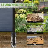 Mondaria Outdoor Semi-Closed Fence Privacy Screen, 6ft(H) x 48" ft(W) Wood Plastic Composite Fence