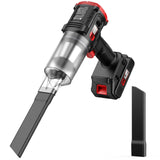 Car Vacuum Cordless, 35000PA Strong Suction Handheld Vacuum with 2 Detachable Batteries, 60Min Runtime Portable Vacuum Cleaner for Car Detailing, Pet Hair, Home Couch & Office, 350ML XL Dust Cup