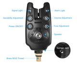 Fishing Bite Indicators Kits, 3 Wireless Fishing LED Alarm Alert & 3 Extending Aluminum Alloy Fishing Bankstick & Padded Fishing Tool Bag N\P