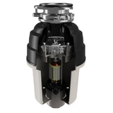 Karran 3/4 HP Quiet Garbage Disposal with Power Cord – Powerful Continuous Feed Food Waste Disposer, Stainless Steel Grinding System, Compact Easy Install Design with Dishwasher Connector, Septic Safe