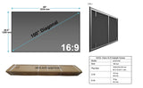 AWOL VISION 100" UST Projector Screen for Bright Day Light Using, 85% Ambient Light Rejecting (ALR) Fresnel Projector Screen for Ultra Short Throw Projector, Fixed Frame, Active 3D, HDR -D100