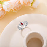 Oseew 2027 Class Ring for Men Women High School Graduation (White Gold)