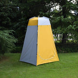 Lixada 6FT Pop Up Privacy Shower Tent, Portable Changing Room for Camping, Outdoor Toilet Shelter with Carry Bag, Instant Setup Camping Tent for Beach Biking(Yellow)