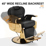 Artist hand Barber Chair for Barbershop Salon Chair Beauty Styling Chair for Beauty Shop Gold/Black