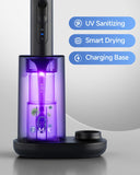 FUMEIKANG Electric Toothbrush for Adults with UV Cleaning, Drying Holder, Pressure Sensor, Smart Timer, Adult Electric Toothbrush Rechargeable Battery, 8 Replacement Brush Heads