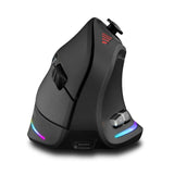 Karlak Vertical Ergonomic Mouse Wireless Vertical Mouse (Black)