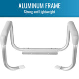 DMI Toilet Safety Rails Toilet Handles for The Elderly Toilet Safety Handrails Frame Easy Assembly with no Tools, White