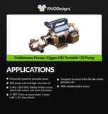 Goldstream Pumps WVO Designs Portable Oil Pump W2065, 12GPM, Baldor