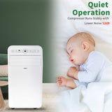 Uhome 12000 BTU Portable Air Conditioner w/Heater up to 450 Sq. Ft, Ac Heater Combo Window Unit, Portable AC Unit with Dehumidifier & Fan, Cools & Heats,Remote Control and Window Kit Included,White