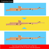 MEEDEN Large H-Frame Easel, Easel Stand for Paintings, Painting Easels, Easel Stand for Display, Solid Beechwood Wooden Easels for Painting Canvas, Holds Canvases Up to 78", Natural Color