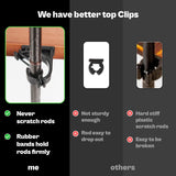 VEYWANE Fishing Rod Storage Racks, 100% Wood Floor Stand Fishing Pole Holders for Garage of 14 Rods or Combos