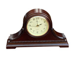 Vmarketingsite Mantel Clocks, Battery Operated, Silent Wood Table Clock with Westminster Chimes On The Hour, Solid Wooden Shelf Chiming Mantle Clock, 9" x 16" x 3" (Walnut - Arabic Numerals)
