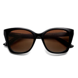 SOJOS Classic Thick Rectangle Polarized Sunglasses for Women Men Trendy 90s Square Frame Shades SJ2634,(Red/Red Grading Lens/MC)
