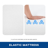FDW | 6 Inch Full Mattress | Medium Firm | Gel Memory Foam Mattress | White | Bed in a Box, CertiPUR-US Certified | Pressure Relief, Cooling Ventilated Foam | Washable Removable Cover