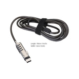 1PC USB Cable Laptop Lock Zinc Alloy Notebook USB Lock Laptop Computer Security Password Lock for Digital Padlock Cable 190CM