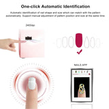 Electric Nail Art Printing Machine,3D Touch Screen Mobile Nail Printing Machine w/10.1" Screen Display