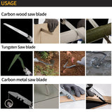 Garden Tool Set, Stainless Steel Heavy Duty Gardening Tool Set, with One Touch Safety Locking w/ Storage Case