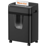 12-Sheet Micro-Cut Paper Shredders for Home Office, Heavy Duty Document Shredder with 5.5 Gallon Pullout Bin for CD/Credit Card