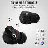 True Wireless Noise Cancelling Earbuds - Compatible with Apple & Android, Built-in Microphone - Black Beats
