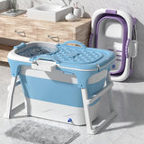 Foldable Bathtub for Adults, 20 Gallon Portable Bathtub, Collapsible Soaking Tub with High-Density PVC & Insulation Cover, Spa for Small Bathrooms, Apartments, Outdoor Use (Drain Hose Included)