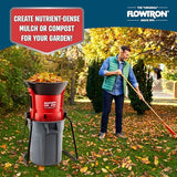 Flowtron Electric Leaf Mulcher & Shredder | Portable Garden Grinder & Chipper for Wet/Dry Leaves, Grass & Pine Needles | Freestanding, Upto 30:1 Mulch Ratio, Adjustable Coarseness