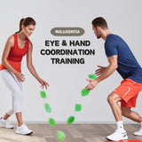 ROLUXENTIA Reaction Balls 4 Pack, 2.8 Inch - Baseball Handball Reflex Training Equipment, Hand-Eye Coordination, Speed Reflex Trainer for Agility Games and Garden Family Gatherings ROLUXENTIA