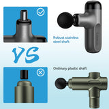 Mini Massage Gun with Heat and Cold, Deep Tissue Massage Gun, Portable Percussion Muscle Massager with 4 Massage Heads for Athletes HEYCHY