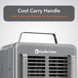 Comfort Zone Electric Portable Milkhouse Style Utility Space Heater with Adjustable Thermostat, Overheat Protection, and Safety Tip-Over Switch, Ideal for Garage or Greenhouse, 1,500W, CZ798