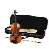 Professional Handcrafted European Violin – Solid Italian Spruce Top & European Maple Back | German Thomastik Strings | French Bridge | Carbon Fiber Tailpiece | Includes Bow & Case (Full Size 4/4)