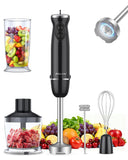 Immersion Blender Handheld Hand Blender, 1000W 5 in 1 Hand Mixer Stick, BPA-Free 12 Speed Handheld Blender 304 Stainless
