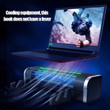 QERTYHJK Laptop Cooler Gaming Notebook Cooling Pad Stand RGB LED Adjustable