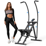 MERACH Stair Stepper, Hands & Feet Synchronized Stair Climber, Stairmaster for Full-Body Workout at Home, Compact Vertical Climber with Extended & Adjustable Pedals
