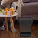 2 Pack Black Metal Mesh Trash Cans for Home Office