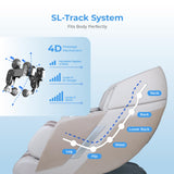 Titan 4D Ultima | Shiatsu Recliner | 4D Massage Chair | Full Body Air Bag Massage | Zero Gravity Reclining | Stretching | Intelligent Voice Control | Hand Reflexology (Black)