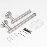 Bathroom Hardware Set- Premium 304 Stainless Steel Toilet Roll Holder and Towel Rack NearMoon