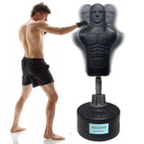ENKAIYIXING Height Adjustable Freestanding Humanoid Punching Dummy, Silicone Boxing Punching Bag with Stable Large Fillable Base for Adults, Kickboxing MMA Home Gym Workout Training