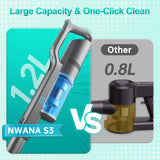 280W Cordless Vacuum Cleaner for Home, Powerful Stick Vacuum with 45min Runtime, Anti-Tangle 1.2L Dust Cup, Rechargeable Wireless Vacuum for Hardwood Floor