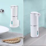 LAOPAO Soap Dispenser, Automatic Foaming Hand Soap Dispenser Touchless Rechargeable Bathroom Countertop Soap Pump for Kids Xmas Gift 300ml