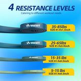 WHATAFIT Resistance Bands,Pull Up Assist Bands Set with Handles, Exercise & Workout Bands with Door Anchor for Men & Women – Home Fitness Equipment for Strength Training, Stretching