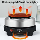 500W Small Hot Plate Mini Hot Plate, 500w Small Electric Hot Plate | 110V Artilife