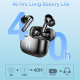 Wireless Earbuds, Bluetooth 5.3 Headphones in Ear with 4 ENC Noise Cancelling Mic, HiFi Stereo Deep Bass Wireless Earphones xinwld