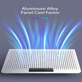 UMKLSW Gaming Laptop Cooler Silent Fan Metal Cooling Pads Port Portable Adjustable Notebook Stand for 12-16 Inch