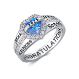 Oseew Class Ring 2027 Customized High School College Graduation Gift