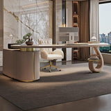 BGGJJ Computer Desk Slate Desk Simple Boss Desk Study Computer Desk Writing Desk